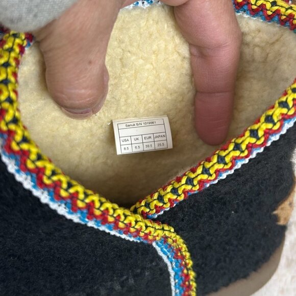 Sanuk Nice Bootak black ankle boots-8.5 - Picture 3 of 7